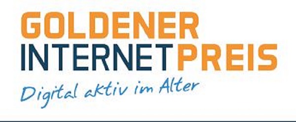 Hier sieht man das Logo des Goldenen Internetpreises